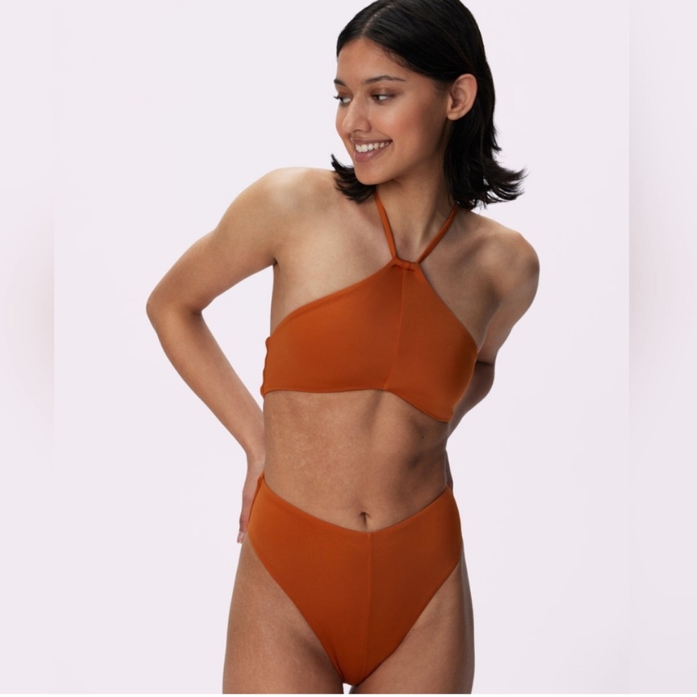 Parade Cut Out One Piece Swimsuit in Golden Hour Size Large